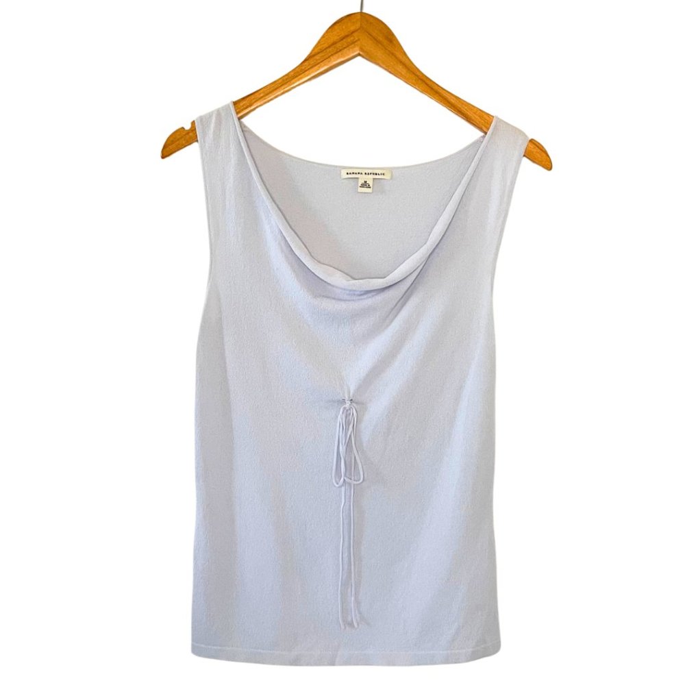 Banana Republic Light Blue Stretch, Sleeveless Top